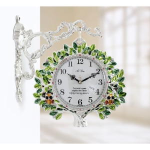 생명나무 부엉이 양면시계
